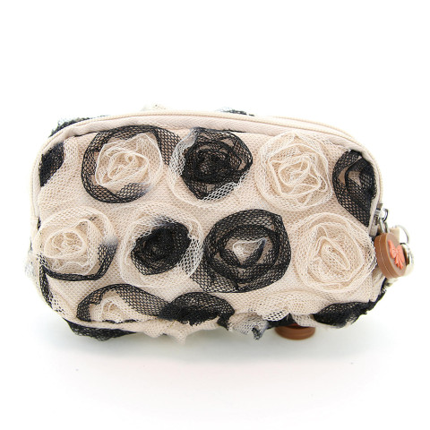 Floral Triple Compartment Wristlet Change Purse Floral Triple Compartment Wristlet Change Purse