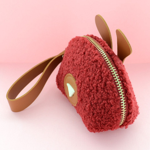 Faux Shearling Change Purse Faux Shearling Change Purse