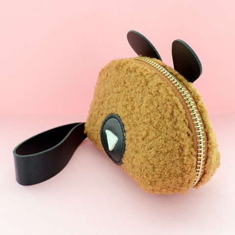 Faux Shearling Change Purse Faux Shearling Change Purse