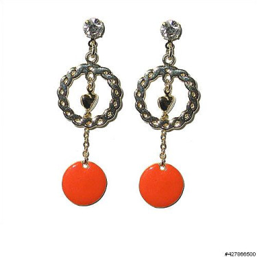Earrings Orange Earrings Orange