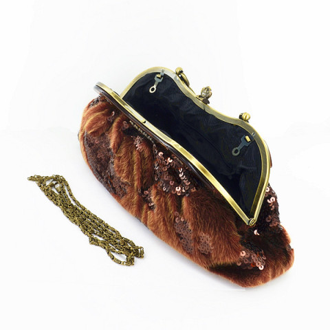 Vintage Inspired Sequin E, White