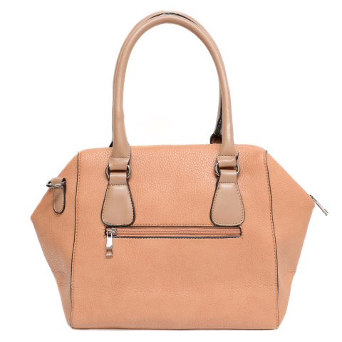 Strip Medium Faux Leather Satchel Strip Medium Faux Leather Satchel