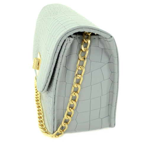 Croc-embossed Crossbody Bag Croc-embossed Crossbody Bag