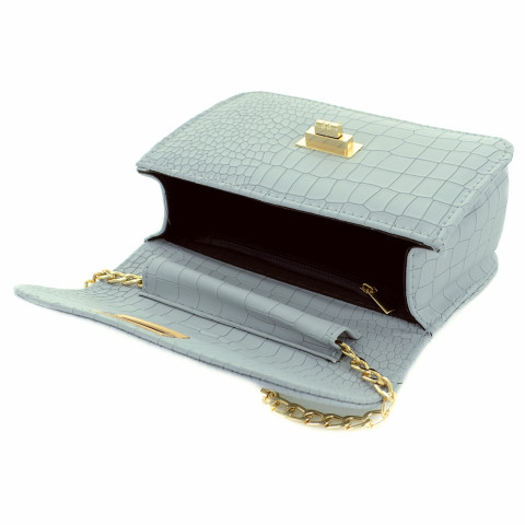 Croc-embossed Crossbody Bag Croc-embossed Crossbody Bag