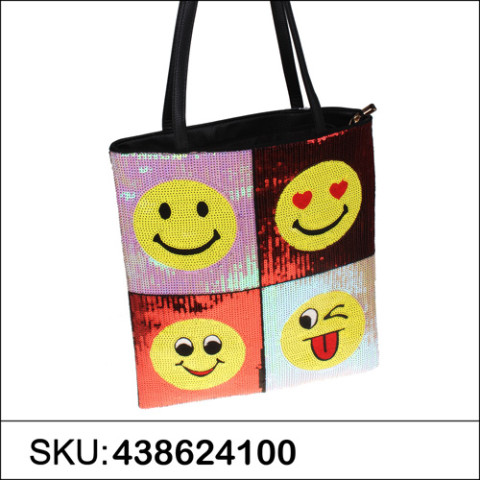 Happy Face Sequin Tote Happy Face Sequin Tote