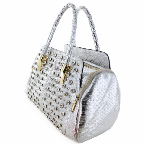 Metallic Crystal Rhinestone Studded Purse Bag Metallic Crystal Rhinestone Studded Purse Bag