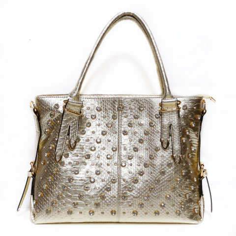Metallic Crystal Rhinestone Studded Purse Bag Metallic Crystal Rhinestone Studded Purse Bag