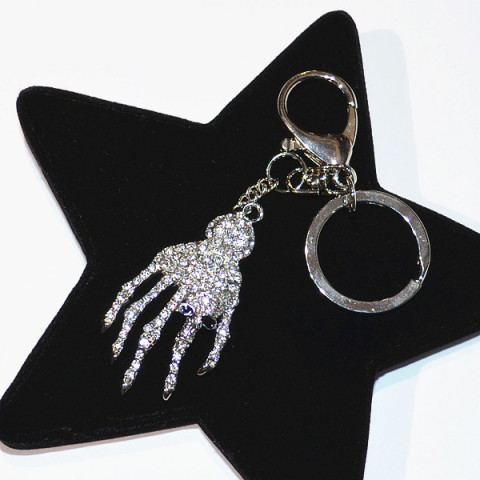 Crystal Finger Bone Bag Charm Crystal Finger Bone Bag Charm