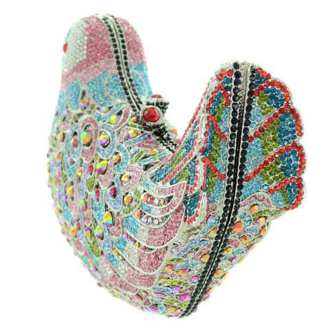 Crystal-Embellished Bird, White Crystal-Embellished Bird, White
