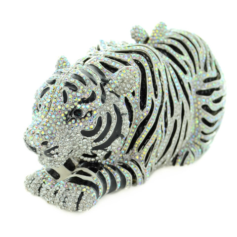Crystal-Embellished Tiger Evening Clutch (Small) Crystal-Embellished Tiger Evening Clutch (Small)