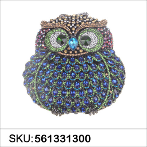 Crystal-Embellished Owl E, Stripe Crystal-Embellished Owl E, Stripe