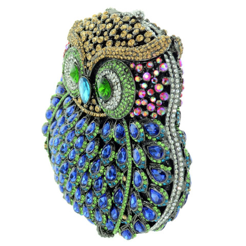 Crystal-Embellished Owl E, Stripe Crystal-Embellished Owl E, Stripe