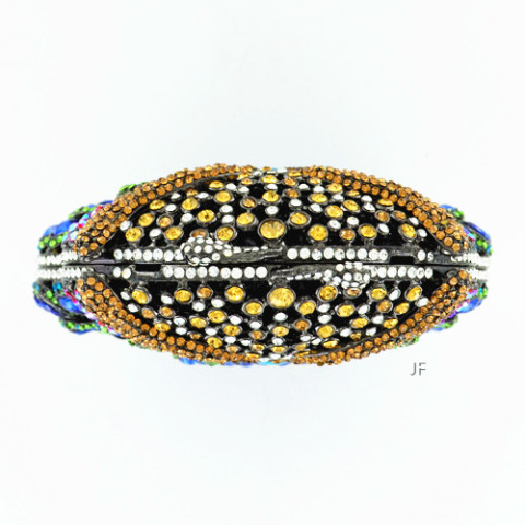 Crystal-Embellished Owl E, Stripe Crystal-Embellished Owl E, Stripe