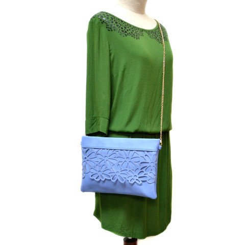 Flower Cutout Envelope Clutch