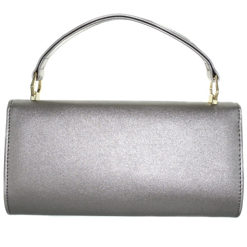 Elegant Feminine Top Handle Faux Leather Clutch Elegant Feminine Top Handle Faux Leather Clutch