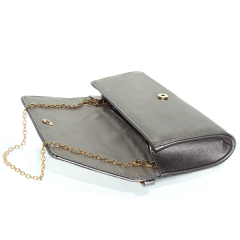 Elegant Feminine Top Handle Faux Leather Clutch Elegant Feminine Top Handle Faux Leather Clutch