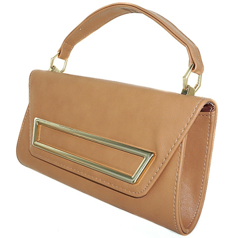 Elegant Feminine Top Handle Faux Leather Clutch Elegant Feminine Top Handle Faux Leather Clutch