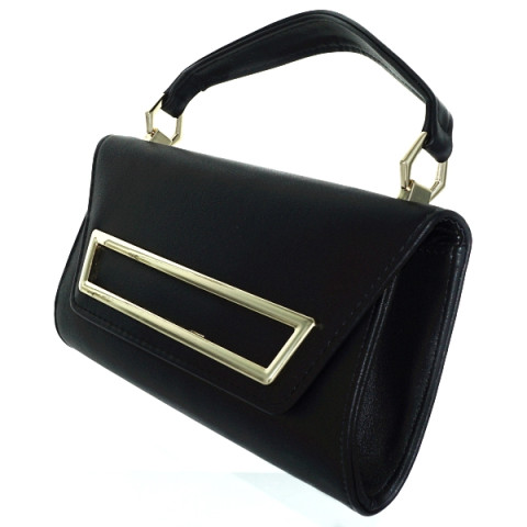 Elegant Feminine Top Handle Faux Leather Clutch Elegant Feminine Top Handle Faux Leather Clutch