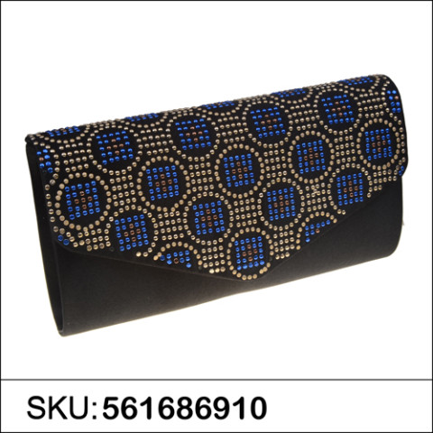 Studded Silk Like Stain Clutch Studded Silk Like Stain Clutch