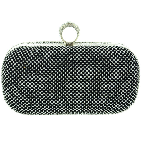 Dazzling Allover Rhinestone Ring Clutch Dazzling Allover Rhinestone Ring Clutch