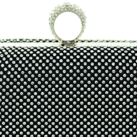 Dazzling Allover Rhinestone Ring Clutch Dazzling Allover Rhinestone Ring Clutch