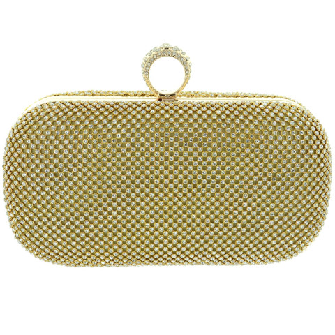 Dazzling Allover Rhinestone Ring Clutch Dazzling Allover Rhinestone Ring Clutch
