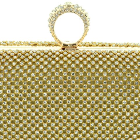 Dazzling Allover Rhinestone Ring Clutch Dazzling Allover Rhinestone Ring Clutch
