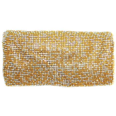 Sparkling Crystal Foldover Soft Pouch Sparkling Crystal Foldover Soft Pouch
