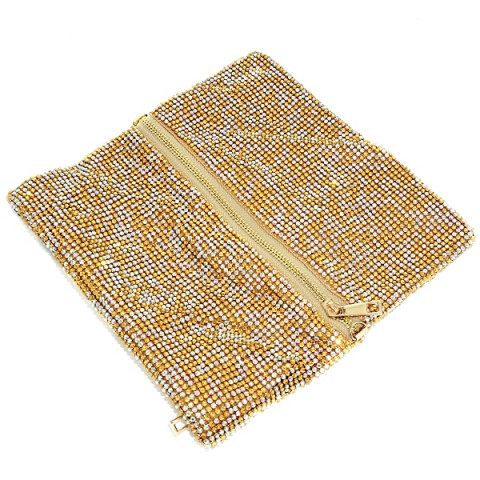 Sparkling Crystal Foldover Soft Pouch Sparkling Crystal Foldover Soft Pouch
