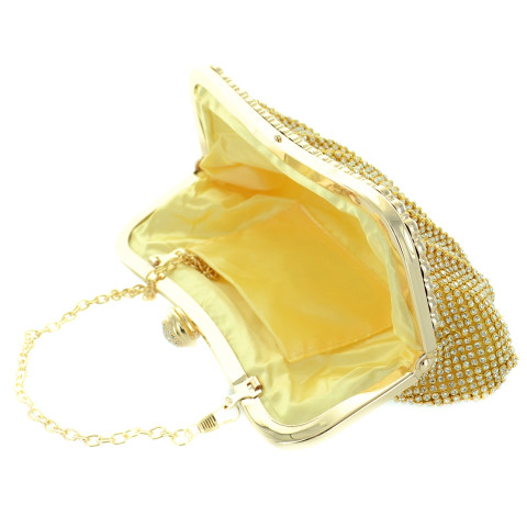Dazzling Rhinestone Crystal Frame Clutch Dazzling Rhinestone Crystal Frame Clutch