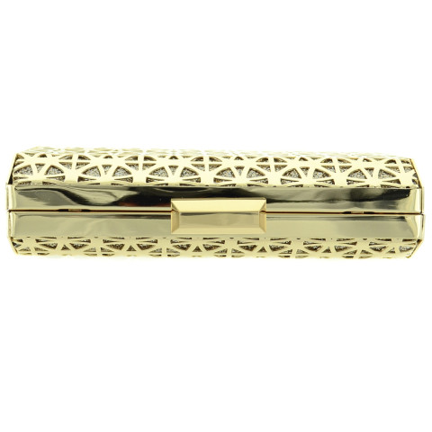 Cut Out Frame Glittering Sleek Clutch