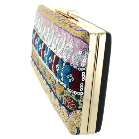 Sequins-Embroidered Clutch Sequins-Embroidered Clutch