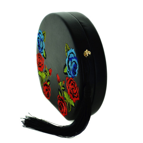 Floral Embossed Faux Leather Clutch Floral Embossed Faux Leather Clutch