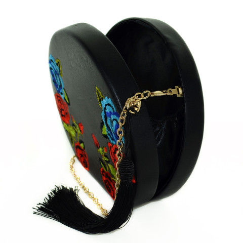 Floral Embossed Faux Leather Clutch Floral Embossed Faux Leather Clutch
