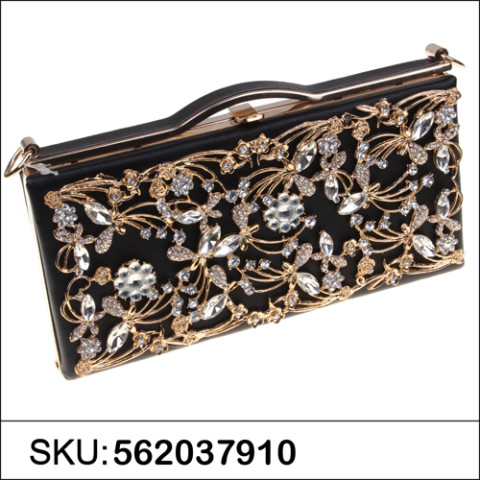 Vintage Inspired Relief Crystal Clutch Vintage Inspired Relief Crystal Clutch