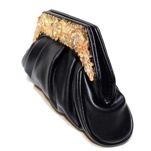 Relief Flower Craf Crystal Clutch Relief Flower Craf Crystal Clutch