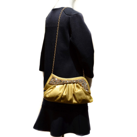 Sparkling Crystal Texture Faux Leather Clutch Sparkling Crystal Texture Faux Leather Clutch