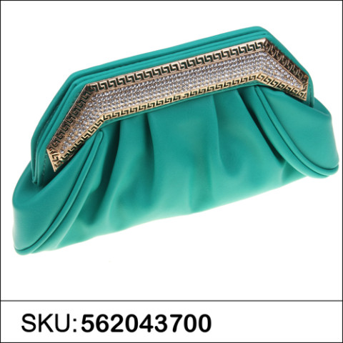 Crystal Frame Faux Leather Clutch Crystal Frame Faux Leather Clutch