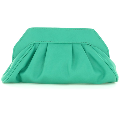 Crystal Frame Faux Leather Clutch Crystal Frame Faux Leather Clutch