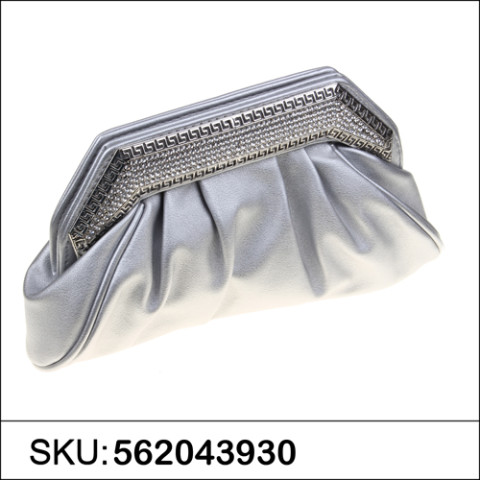Crystal Frame Faux Leather Clutch Crystal Frame Faux Leather Clutch