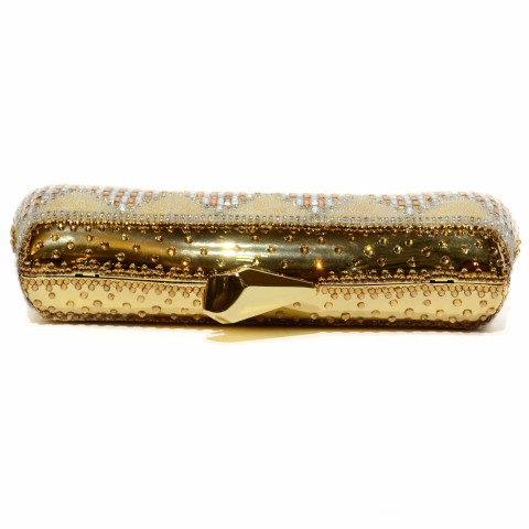 Relief Crystal & lace-Embellished Clutch Relief Crystal & lace-Embellished Clutch