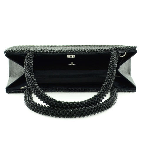 Sparkling Crystla Mesh Clutch