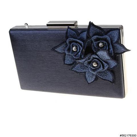 Elegant Flower-embellished Clutch Elegant Flower-embellished Clutch