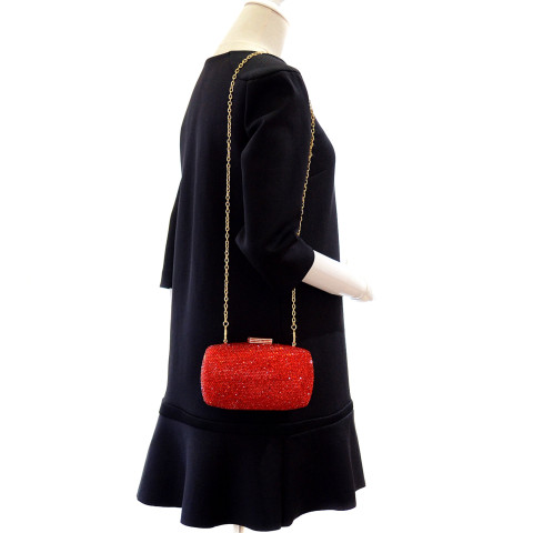 Crystal-Embellished Even, Red Crystal-Embellished Even, Red