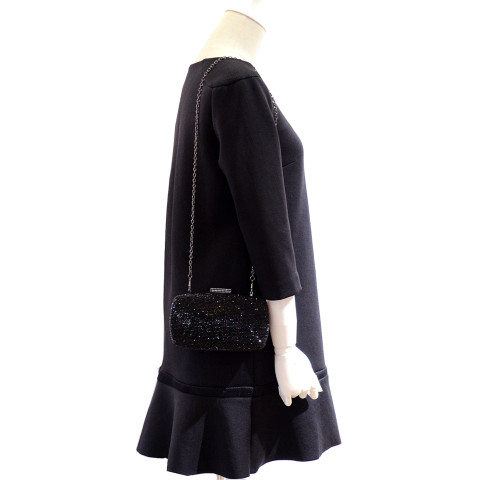 Crystal-Embellished Even, Black Crystal-Embellished Even, Black