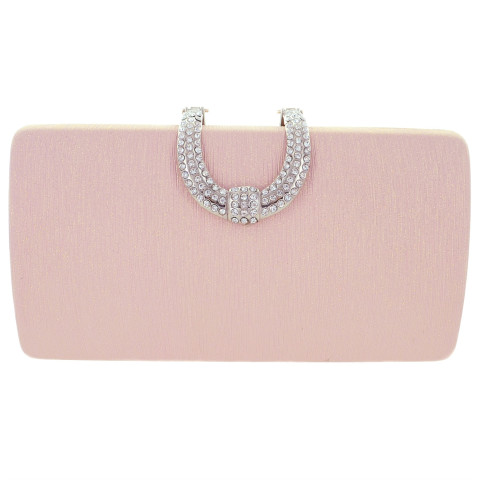 Glitter Metallic Crystal Buckle Clutch Glitter Metallic Crystal Buckle Clutch