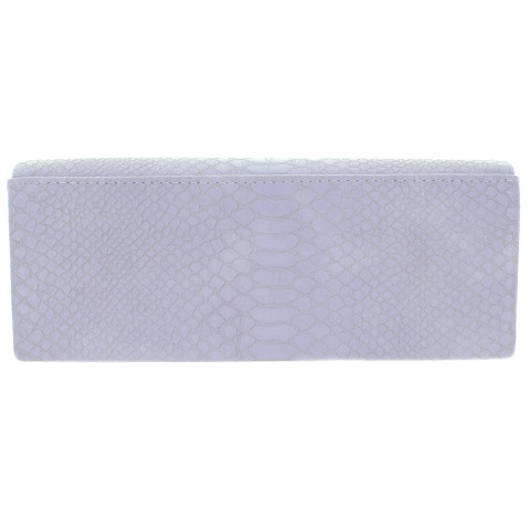 Croc Embossed Faux Leather Clutch Croc Embossed Faux Leather Clutch