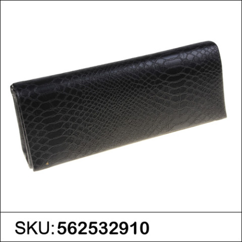 Croc Embossed Faux Leather Clutch Croc Embossed Faux Leather Clutch
