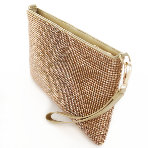 Rhinestone Crystal Allover Wristlet Clutch Bag Rhinestone Crystal Allover Wristlet Clutch Bag
