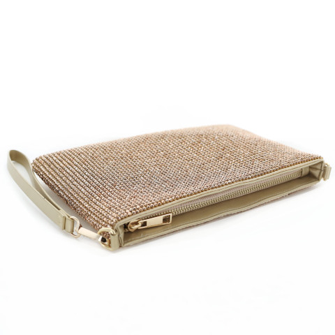Rhinestone Crystal Allover Wristlet Clutch Bag Rhinestone Crystal Allover Wristlet Clutch Bag